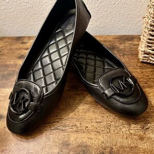 Michael Kors Black Leather Loafers